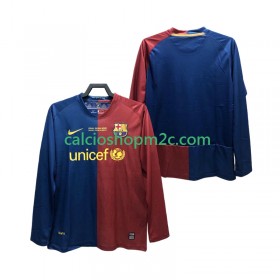 Barcellona Champions League 2008 2009 Retro Maglia Prima Manica Lunga